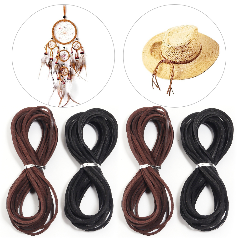 5yards 3mm Genuine Cow Leather - Braided Line 리뷰 및 가격