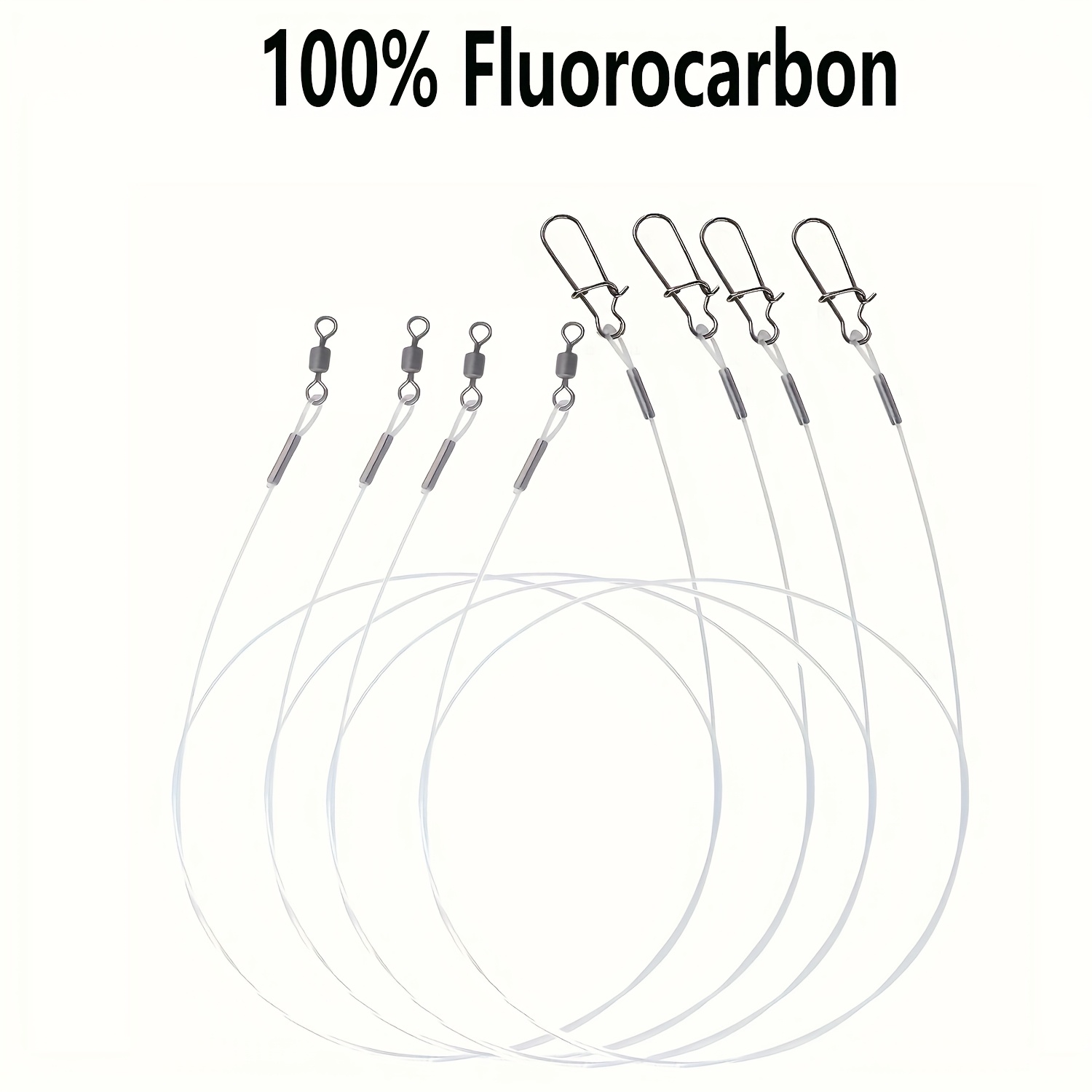 12Pcs 100% Fluorocarbon Fishin - Fluorocarbon Line 리뷰 및 가격