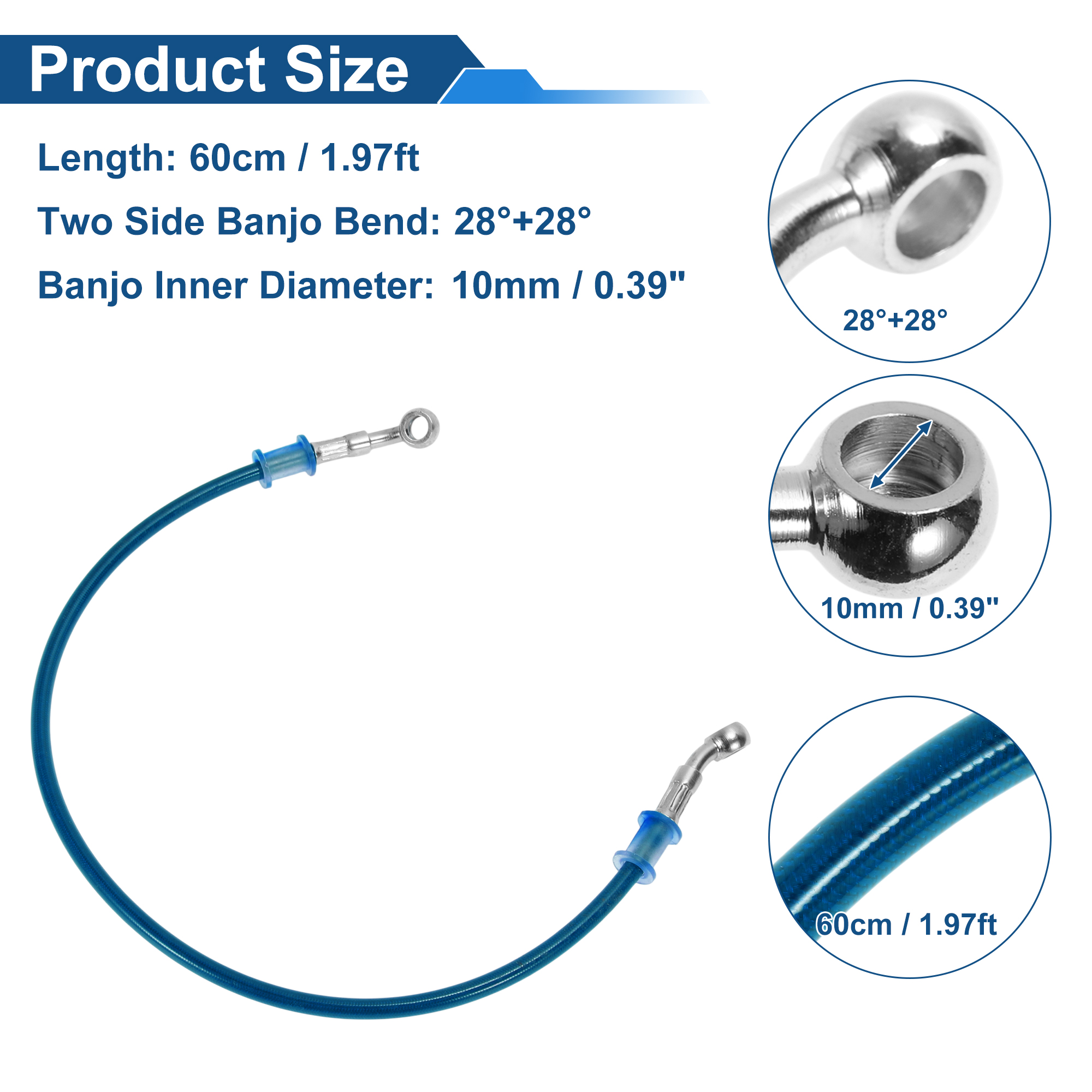 Motoforti 60cm Motorcycle Brak - Braided Line 리뷰 및 가격