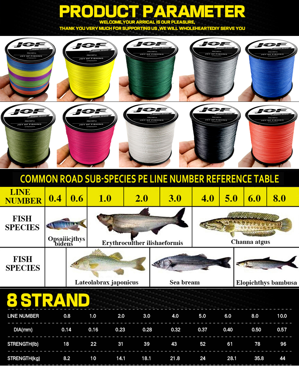 JOF X8 Upgrade Braid Fishing L - Ice Fishing Line 리뷰 및 가격