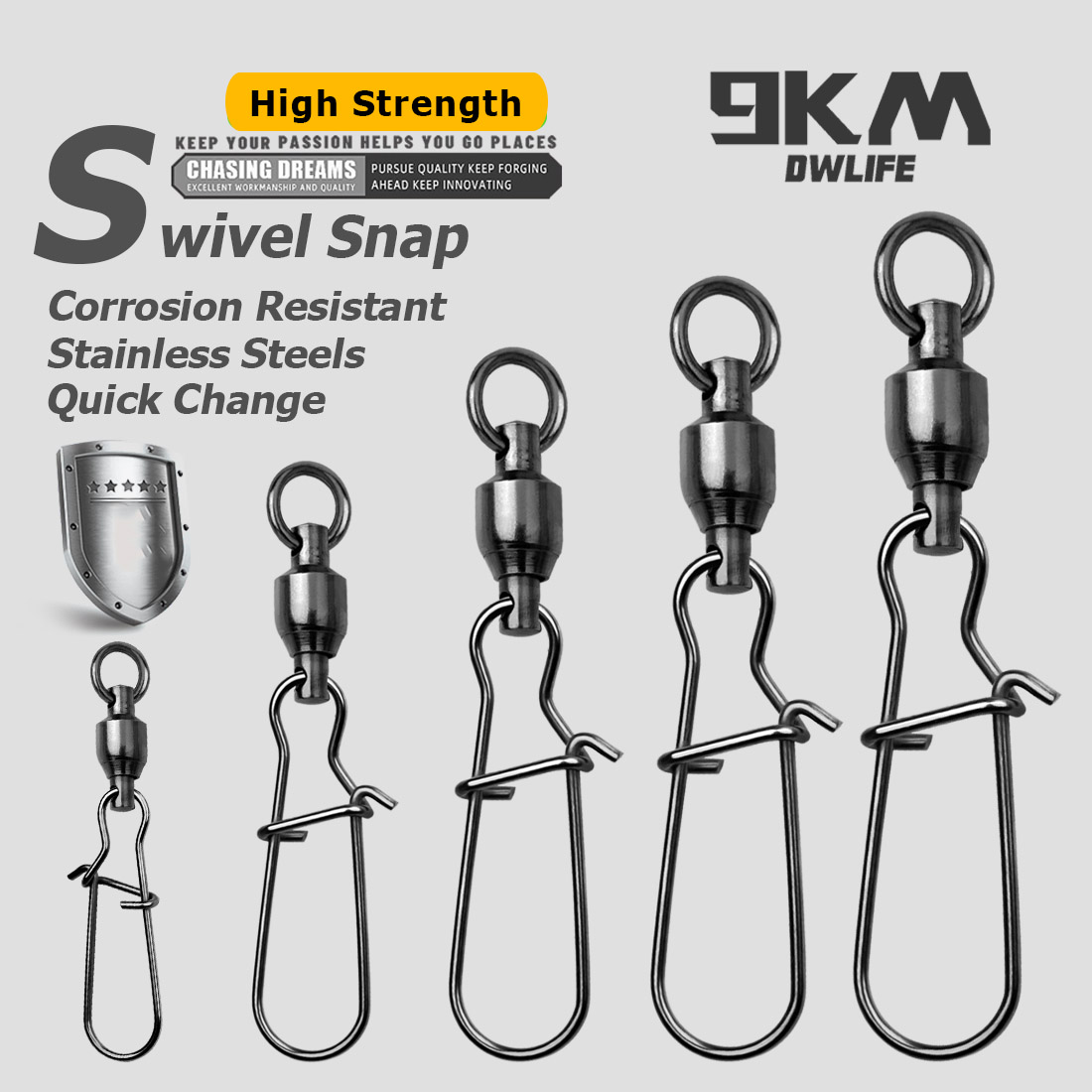 9KM 10PCS Ball Bearing Swivel  - Saltwater Line 리뷰 및 가격