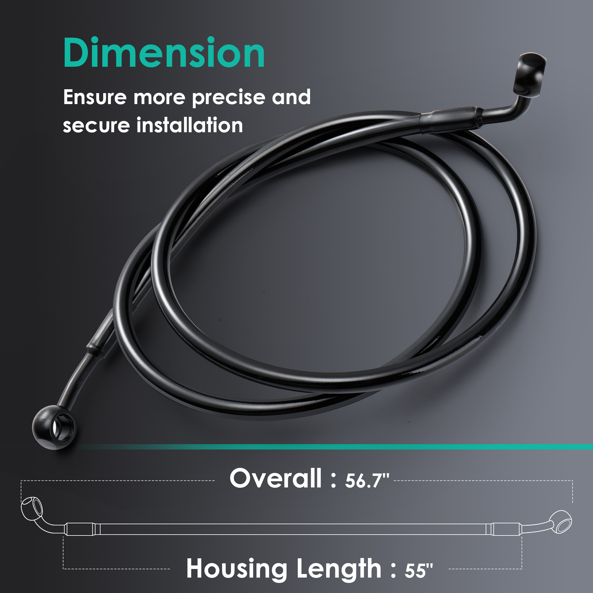 140/145/150CM Front Brake Line - Braided Line 리뷰 및 가격