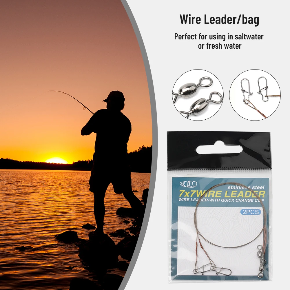 2pcs/Pack Fishing Line Steel W - Leader Line 리뷰 및 가격