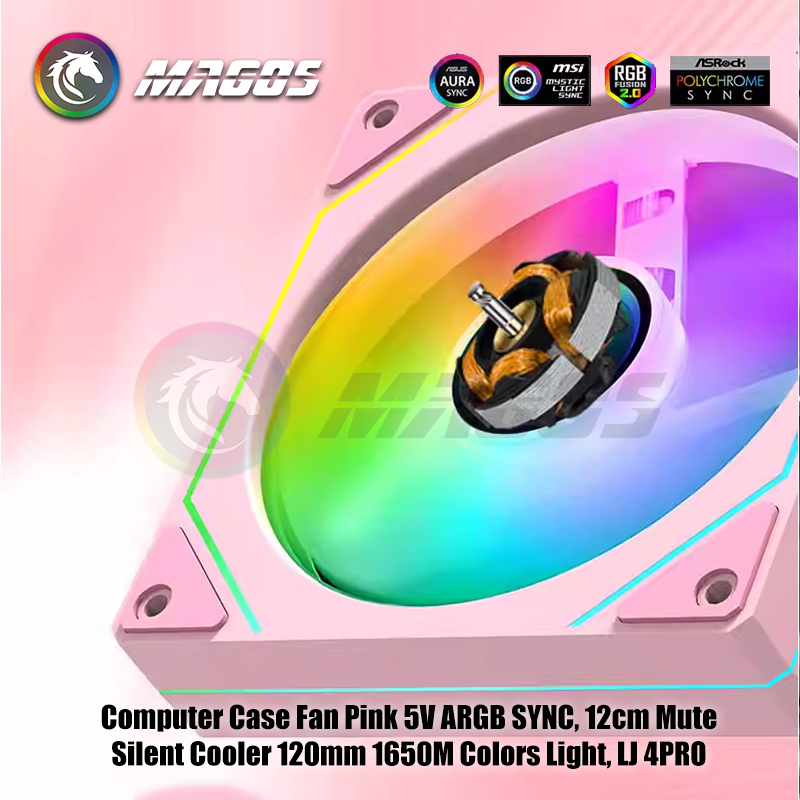 Computer Case Fan Pink 5V ARGB - Fly Line 리뷰 및 가격