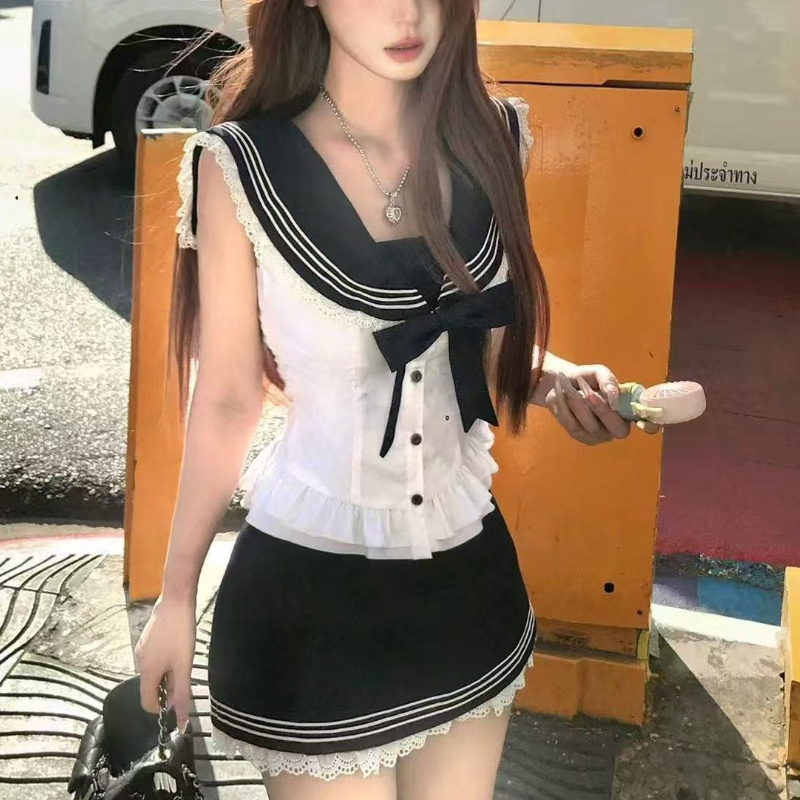 College Style Bow Sweet 2 Piec - Fly Line 리뷰 및 가격