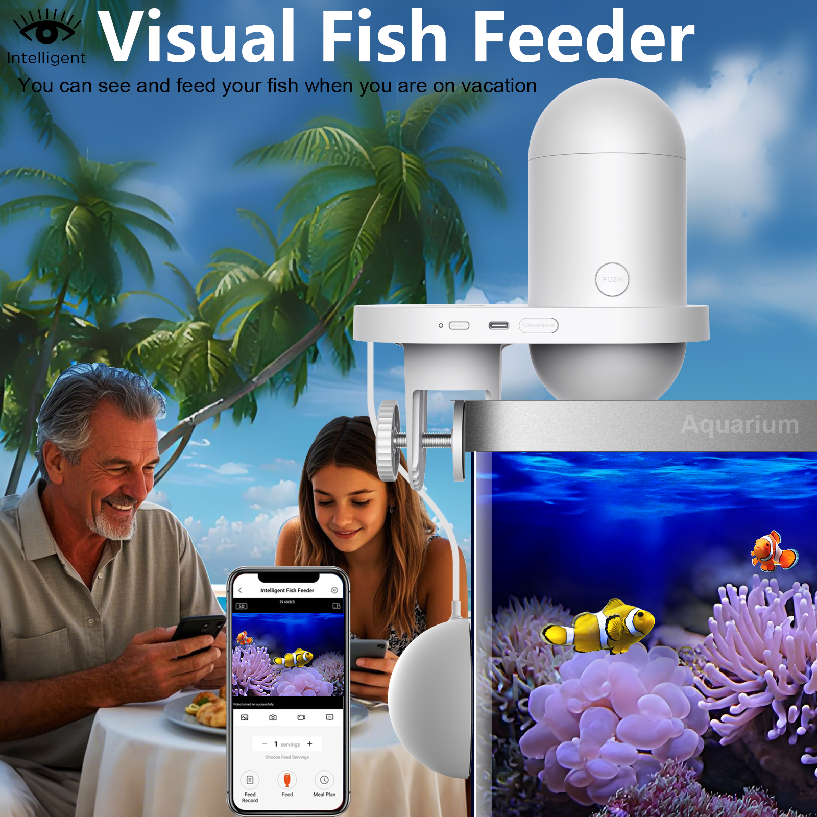 Automatic Fish Feeder With Cam - Fishing Line Dispenser 리뷰 및 가격