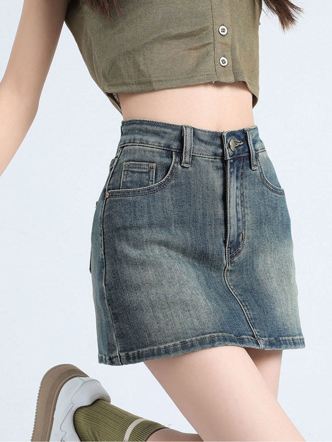 Women's Vintage Washed Denim S - Fly Line 리뷰 및 가격